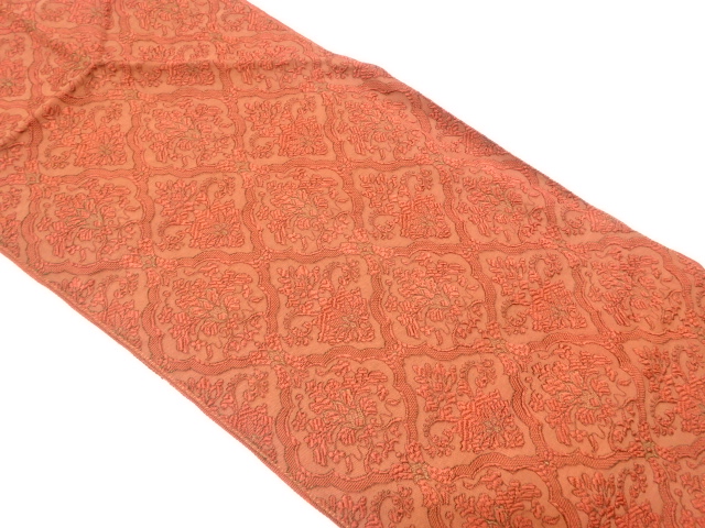 JAPANESE NAGOYA OBI / WOVEN DIAGONAL GRID